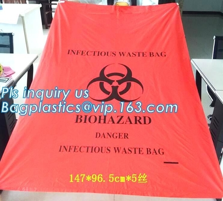 medical waste disposal plastic bag Biohazard garbage bags, Colored medical Infectious waste bags, biohazard garbage bags