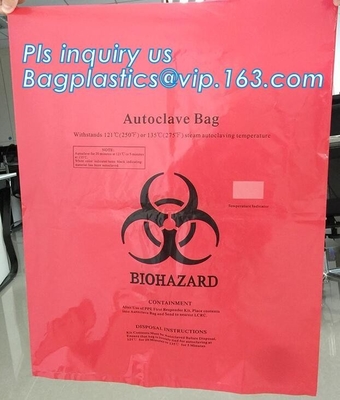 medical waste disposal plastic bag Biohazard garbage bags, Colored medical Infectious waste bags, biohazard garbage bags