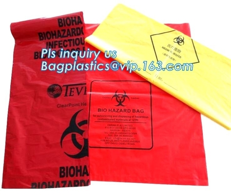 30 Gallon 33&quot; X 40&quot; Red Isolation Infectious Waste Bag / Biohazard Bag High Density 17 Microns - 250 / Case, bagease