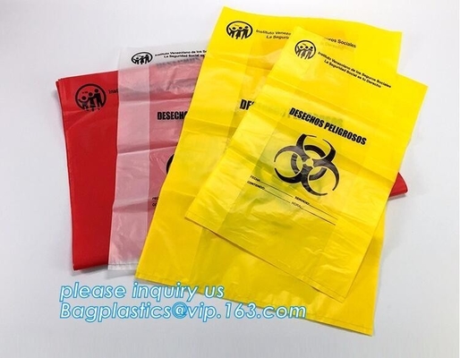 A3 Medical Autoclavable Biohazard Bags Biodegradable Clinical Waste