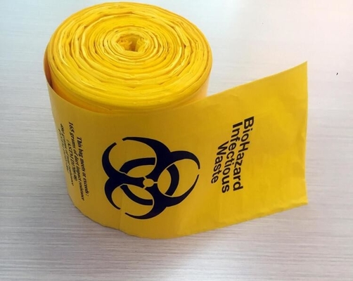 Medical waste garbage bags / Yellow Red Medical waste garbage bags/ Infections Linens Waste Bags, Biohazard &amp; Linen Bags