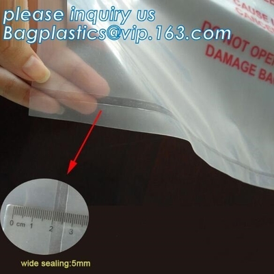 Heavy Duty Custom LDPE Poly plastic waste bags for construction, Disposal Polythene bags For Asbestos Removal bags pac