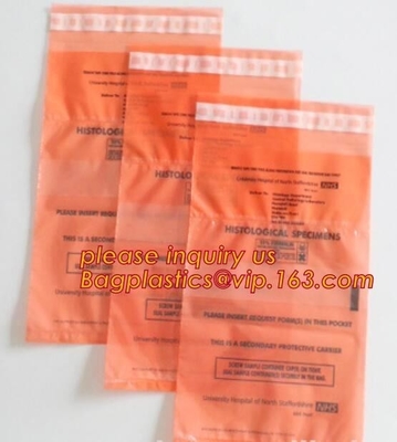 Lab Autoclavable Biohazard Bags Medical Grade Three Wall Biohazard Specimen