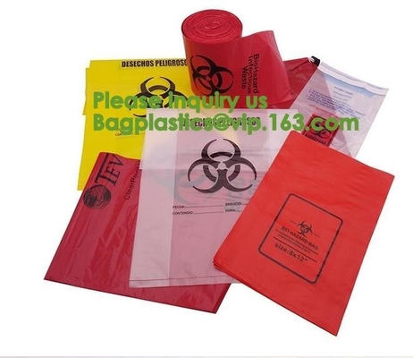 Biohazard Specimen Zip Top BagBiohazard Waste Bags Definition, Green bag, red bag, yellow bag, blue bag, black bag