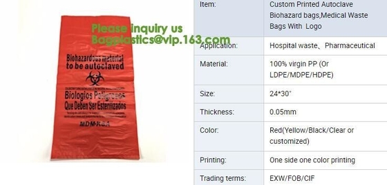 healthcare supplies, Biological Waste Disposal Environmental Health & Safety, Aerohazard Biological Hazard Bag