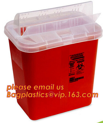 Plastic Disposable Medical Sharps Containers, Kenya safety box for needle/medical waste sharp container, Medical Plastic