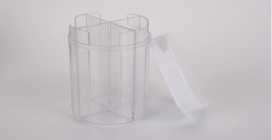 Premium clear plastic weekly pill holder one grid each day with pill splitter, one week 4case plastic pill container pil