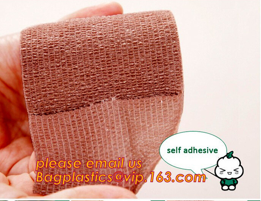 Colored Non-woven Self Adhesive Cohesive Bandage Medical Elastic Bandage, Medical customized color pop bandage china che