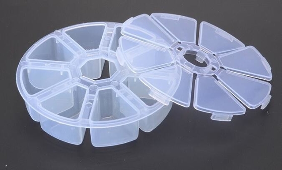 Adjustable 15 Compartment Plastic Clear Storage Box For Jewelry Earring Tool Container, odorlessness plastic storage box