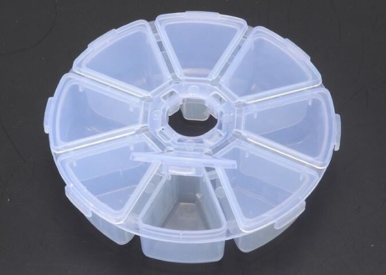 Adjustable 15 Compartment Plastic Clear Storage Box For Jewelry Earring Tool Container, odorlessness plastic storage box