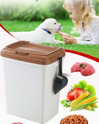 40L 15kgs 17lbs high quality stocked customized pet food storage container bucket dispenser dog food can box for dog cat