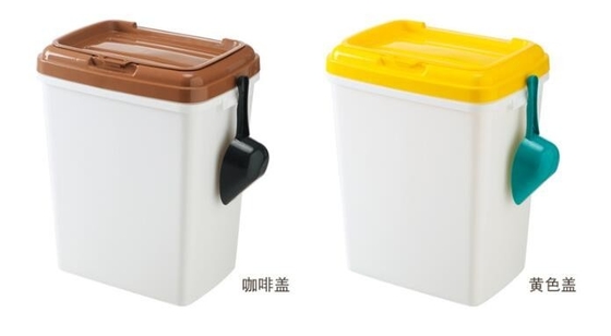 40L 15kgs 17lbs high quality stocked customized pet food storage container bucket dispenser dog food can box for dog cat