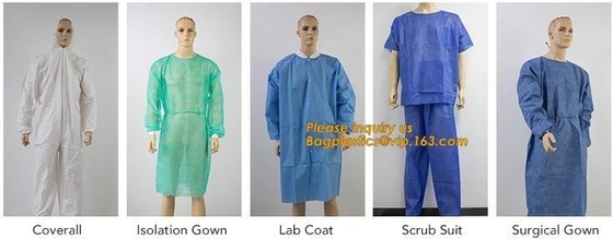 Disposable Isolation Non- Woven Gown,Disposable Hospital Non woven Medical White Lab Coat,Disposable Industrial Overall