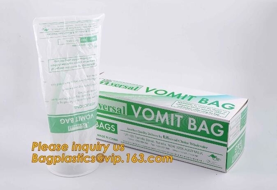 China custom medical disposable emesis vomit bags,disposible 1000ML cheap Emesis 1500ml Plastic Vomit Bags bagease packa