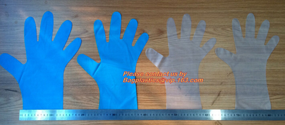 Poly Gloves, Embossed, Premium Cast Polyethylene (CPE), Powder Free, Medium, Clear Food Prep Glove, Safety protection