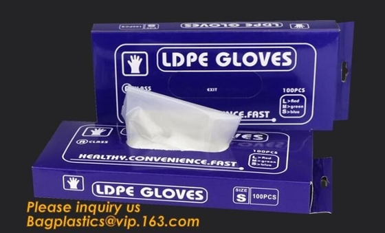 Disposable Plastic Polythene PE Gloves Cleaning Prepare Food,STERILE TWO FINGER GLOVES IN POLYETHYLENE, small packing PE