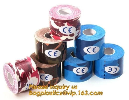 Kinesiology tape,OEM for Famous Brand Printed Kinetic Tape Kinesiology Tape Sports Tape,medical waterproof cotton elasti