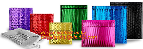 Metallic Bubble Biodegradable Mailing Bags Foil Holographic Padded Satchel