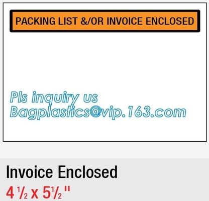 FedEx packing list envelope adhesive tape bag Pressure Sensitive zip lock packing list envelope, Post Fedex Plastic Expr