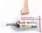 Bottle Protector Bubble Travel Bag,Travel Trip Bag With Bubble Inside And Double Ziplockks,Sleeve Travel Bag - Inner Skin