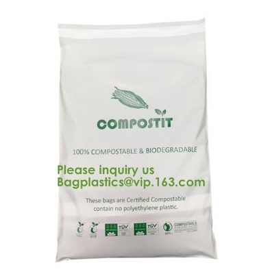 EN13432 100% Bio Degradable Mailing Bags Custom PLA PBAT Compostable Courier Bags,Eco Reusable Recycle Compostable Mail