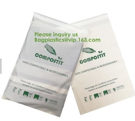 EN13432 100% Bio Degradable Mailing Bags Custom PLA PBAT Compostable Courier Bags,Eco Reusable Recycle Compostable Mail