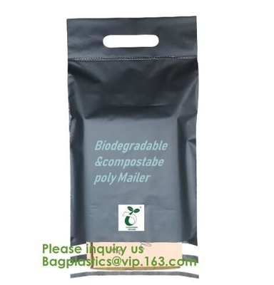 cornstarch made biodegradable custom printed plastic mailing bags,China Supplier Custom biodegradable courier bag biogra