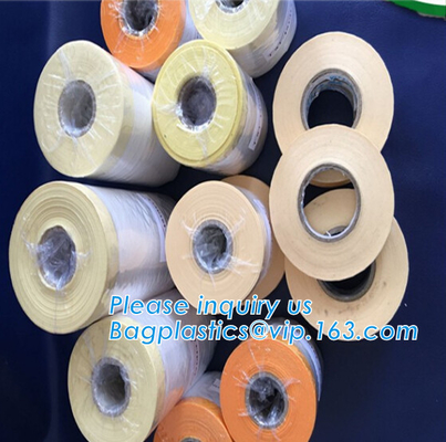 Crepe Paper Tape Plastic Car Seat Covers Masking Film Pre Taped Plastic Bulk Roll