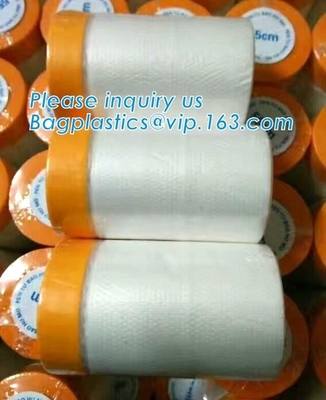 auto spraying paint single-pack pre-taped masking filmautomotive spray pre-taped masking film with best price, auto pa