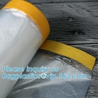self adhesive auto painting pre-taped masking film auto paint shelding function taped masking film, mold plastic auto