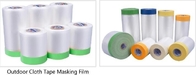 Outdoor Paper Masking Film / Rice Paper Taped Masking Film Auto Pre Taped