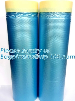 PE Taped Drop Masking Film For Car Painting Protective Plastic Film