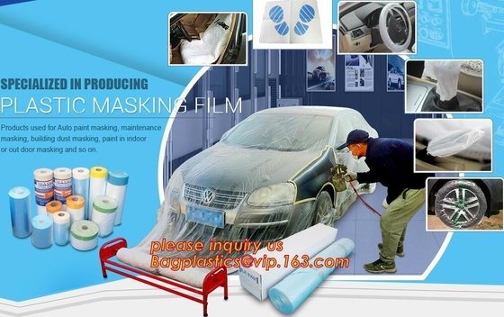 Disposable Plastic Car Seat Covers Car Accessories Paint Masking Film