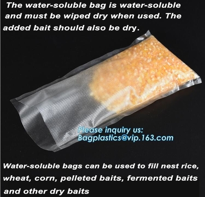 Soft PVA Water Soluble Plasticfishing Lure Packaging, Bait Bags ForFishing, Dissolved In Water Fish