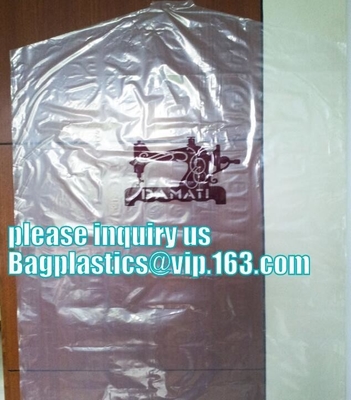 garment packaging bag cover dry clean poly garment bag rolls,laundry dry cleaning garment bag,Clear Polythene 21x4x54'',