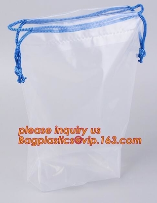 biodegradable Customized Laundry Drawstring Poly Bag Plastic Laundry Bag For Hotel With Own Logo,Poly Plastic Drawstring