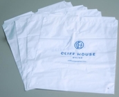 Biodegradable drawstring laundry poly bag with printing,Logo Printed Poly Drawstring Hotel/Travel Laundry Plastic bag