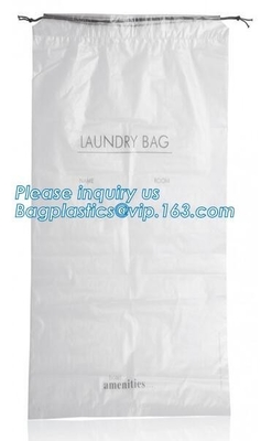 Biodegradable Environment friendly LDPE Plastic bags with DRAWSTRING closure bags, backpack, drawtape bag, essentials