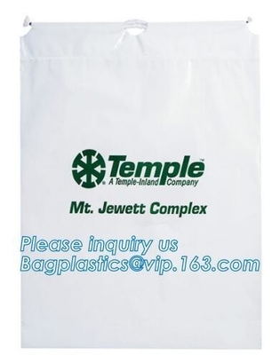 Biodegradable Environment friendly LDPE Plastic bags with DRAWSTRING closure bags, backpack, drawtape bag, essentials