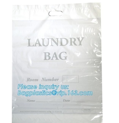 Biodegradable Eco-friendly cotton drawstring poly packaged bag for laundry used in hotel,Travel Carrying drawstring bags