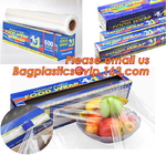 food plastic wrap, High quality and safety transparent best fresh hot blue Jumbo roll cling film 1500m