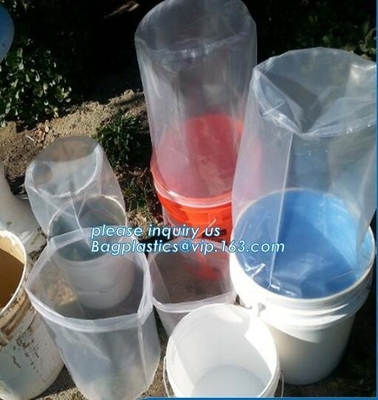 Plastic Heavy Duty Plastic Bags Square Bottom Inner Drum Rubbish Bin Liner