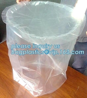 plastic bag with round bottom, round bottom pail liner, packing liquid round bottom bag, Biodegradable round bottom bag,