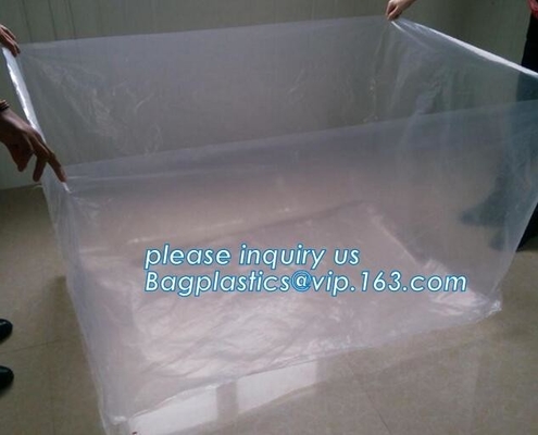 48 x 48 x 96&quot; 1 Mil ldpe Clear Pallet Covers, Eco-friendly Reusable Pallet Wrap Pallet Cover, Disposable CPE Waterproof