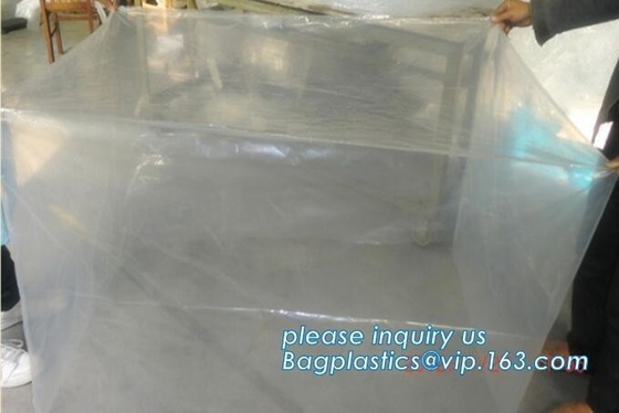 48 x 48 x 96&quot; 1 Mil ldpe Clear Pallet Covers, Eco-friendly Reusable Pallet Wrap Pallet Cover, Disposable CPE Waterproof