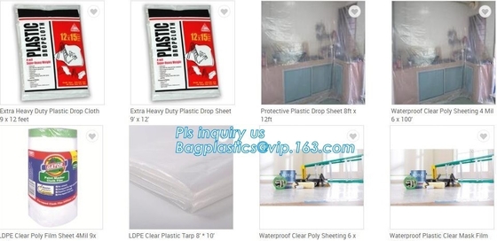 Protection Sheet Disposable Drop Painting Paint Dust Cover Sheets, Protective Painter Drop Cloth Drop Sheet Anti Corrosi