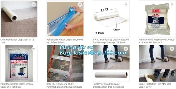 Protection Sheet Disposable Drop Painting Paint Dust Cover Sheets, Protective Painter Drop Cloth Drop Sheet Anti Corrosi