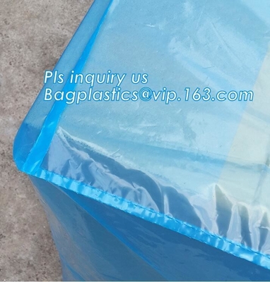 sealable square bottom pallet shrink wrap plastic cover for bags, jumbo black lightproof and waterproof plastic pallet c