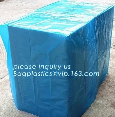 LDPE 100mic clear plastic anti aging UV resistant dust proof waterproof reusable pallet cover, Dust proof Waterproof Pla