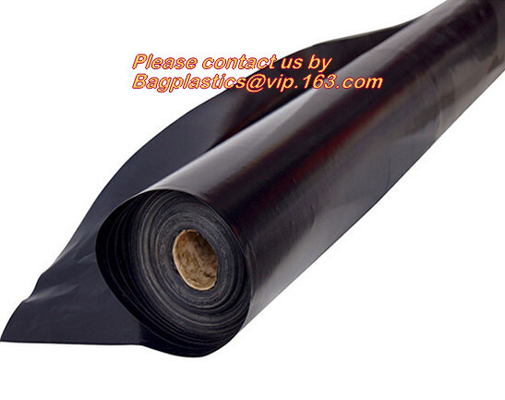 Carpet protectivDustless Warehouse PE Protection Films for Dust Control,Plastic sheet builders film black color 2mx100m,